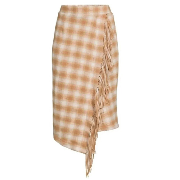 Time and Tru Faux Wrap Mocha Skirt - Picture 1 of 6